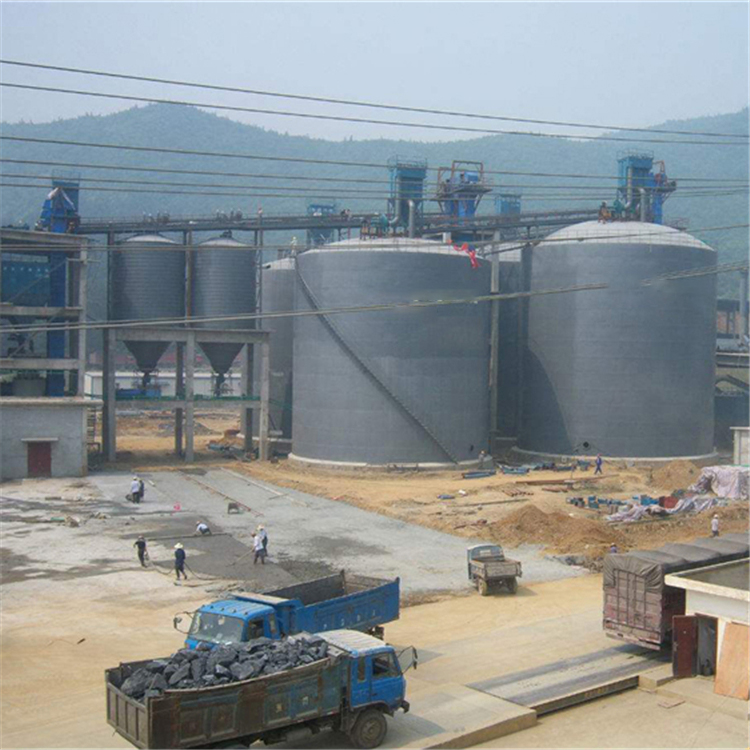 日照水泥钢板仓2座3000吨青岛项目进入施工